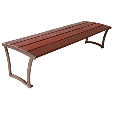 Madison Bench Without Back - Ipe Wood Madison bench
