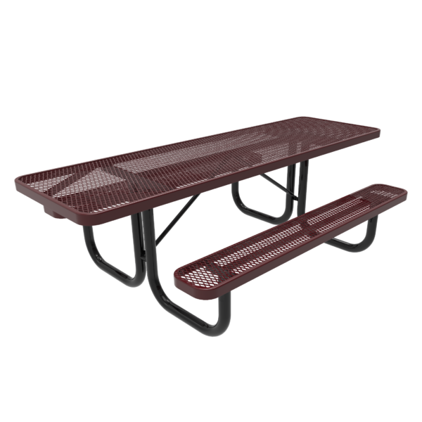 Portable Rectangular Picnic Table - 2