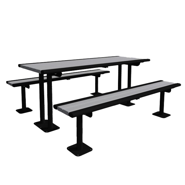 Richmond Recycled Material Muli-Pedestal Table Richmond Recycled Material