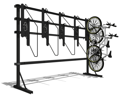 vertical bike rack